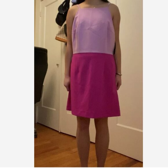 Color Block Macy's French collection dress (purple/pink) - Picture 3 of 3